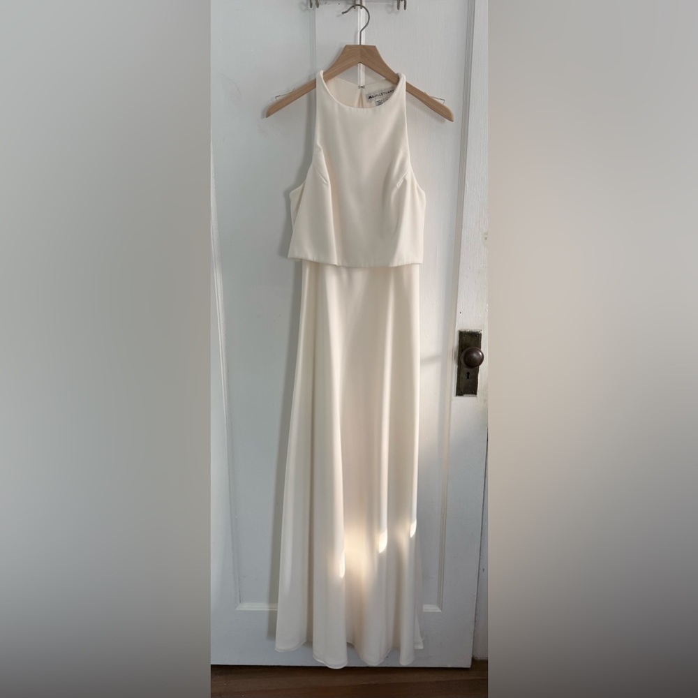Jill Stuart Ivory Layered Gown